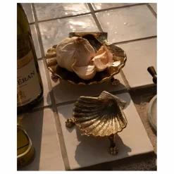 Vide poche coquillage en laiton Scarlett | Doré