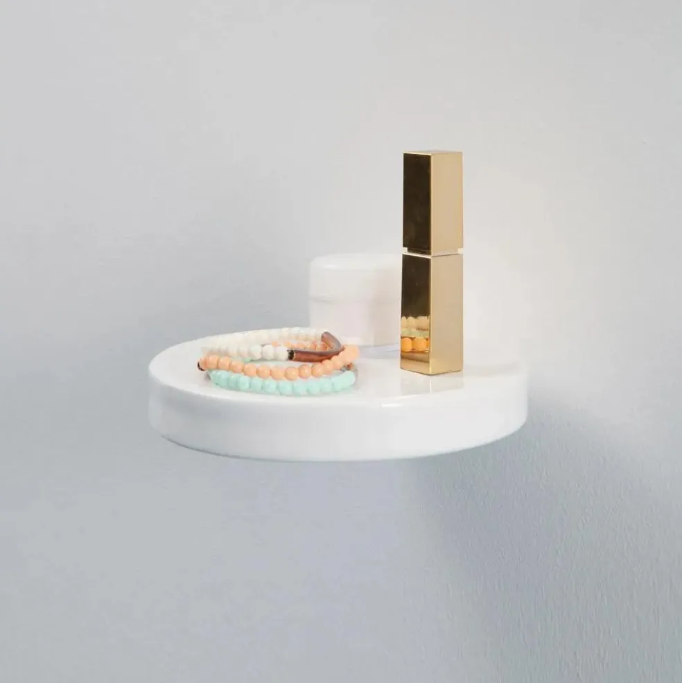 Vide-poche Balcon en céramique, Inga Sempé | Blanc