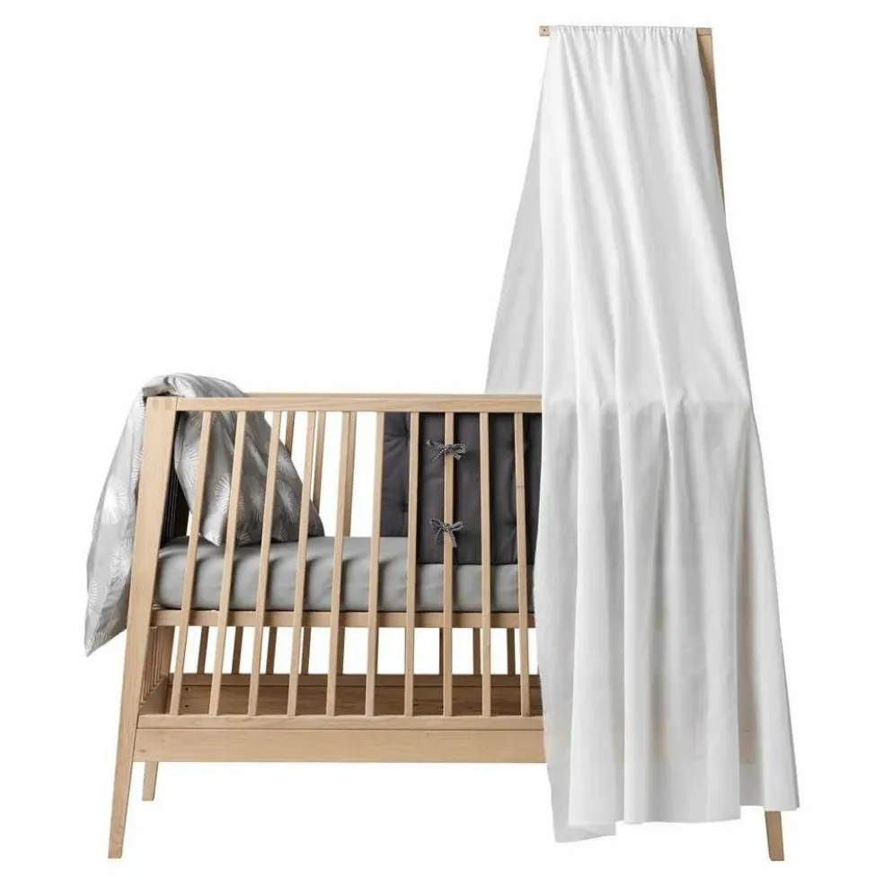 Voile de lit bébé Linea | Blanc
