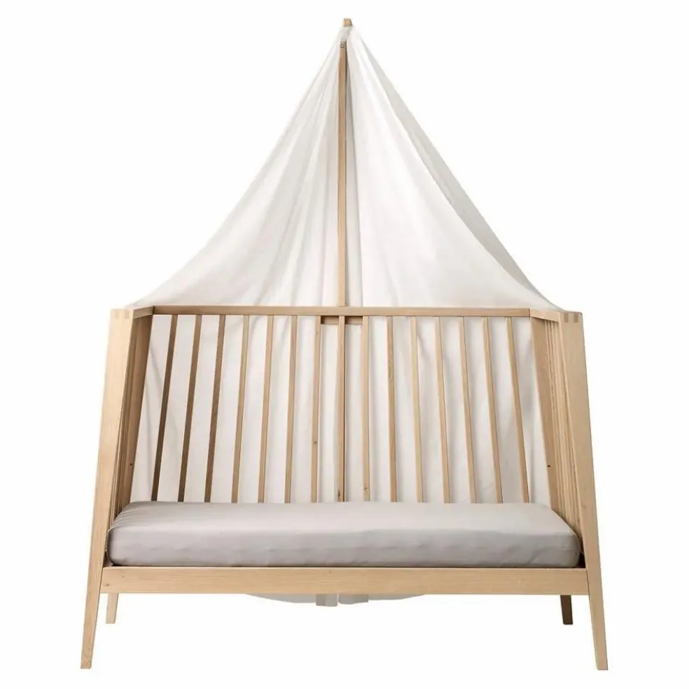 Voile de lit bébé Linea | Blanc